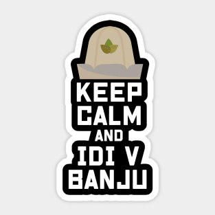 Russia Idi v Banju Sauna Keep calm Russian Quote Sticker